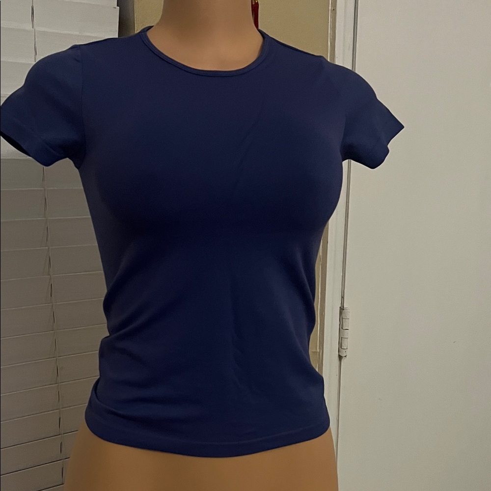 Zenana Outfitters Deep Blue Short Sleeve Tee